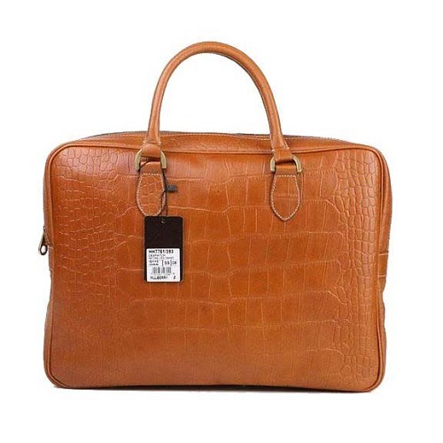 Mulberry Tony Briefcase Printed Leather Oak - Click Image to Close
