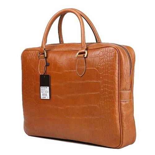 Mulberry Tony Briefcase Printed Leather Oak - Click Image to Close