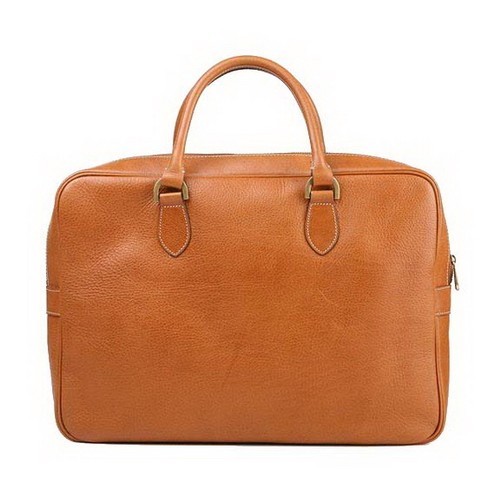 Mulberry Tony Briefcases Natural Leather Oak - Click Image to Close