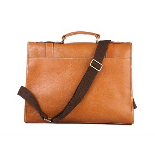 Mulberry Walter Briefcase Natural Leather Oak - Click Image to Close