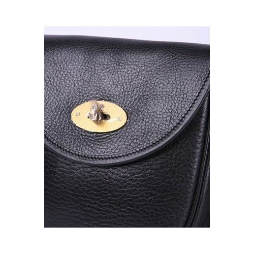 Mulberry Murberry Small Bayswater Roxanne 7024 Clutch Black Natural Leather - Click Image to Close